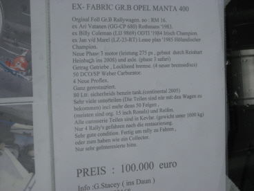 Manta B 400  for sale